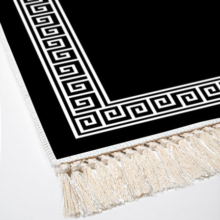 Dekoreko Kaymaz Taban Djt Salon Halısı Star Pamuk Saçaklı Modern 656M