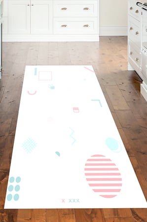 Kaymaz Dijital Mutfak & Salon Halı Trend Geometrik E5015