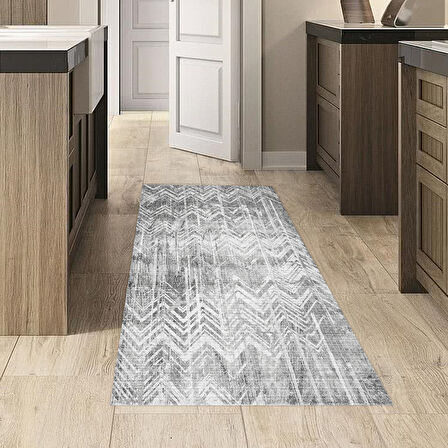 Dekoreko Kaymaz Taban Djt Mutfak Halısı Star Pamuk İskandinav F5083