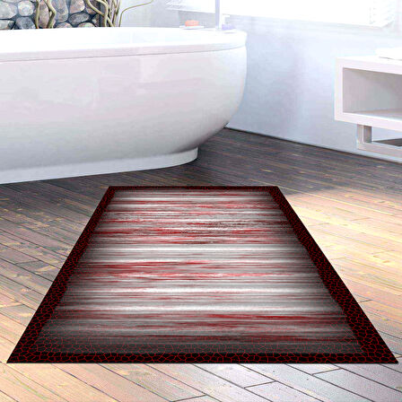 Dekoreko Kaymaz Taban Djt Banyo Halısı Trend Modern 1693