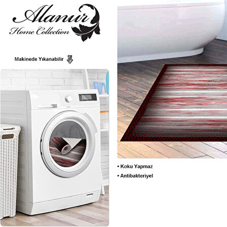 Dekoreko Kaymaz Taban Djt Banyo Halısı Trend Modern 1693