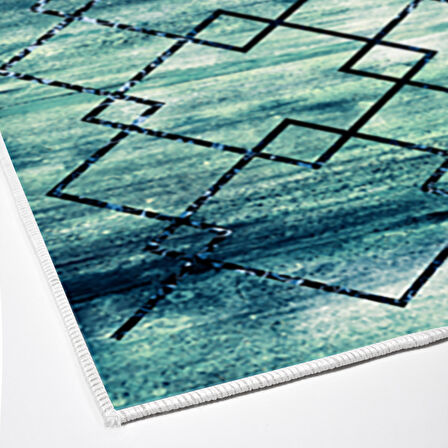 Dekoreko Kaymaz Taban Djt Salon Halısı Yıldız Deri Modern M5006