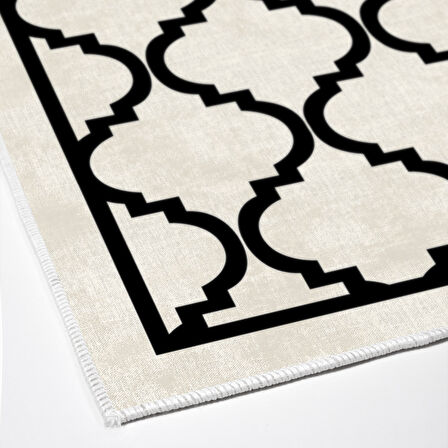 Dekoreko Kaymaz Taban Djt Salon Halısı Yıldız Deri Modern 688M