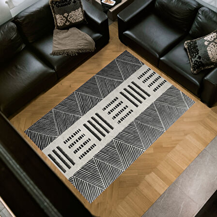 Dekoreko Kaymaz Taban Djt Salon Halısı Star Pamuk İskandinav M1282