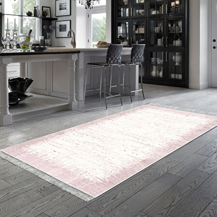 Dekoreko Kaymaz Taban Djt Mutfak Halısı Yıldız Deri Saçaklı Modern 1342