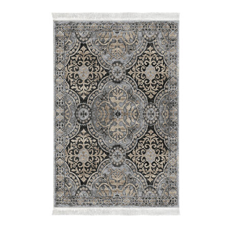 Dekoreko Kaymaz Taban Djt Salon Halısı Star Pamuk Saçaklı Modern 659M