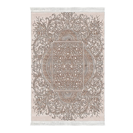 Dekoreko Kaymaz Taban Djt Salon Halısı Yıldız Deri Saçaklı Modern 1488