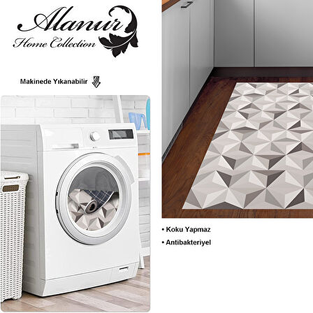 Dekoreko Kaymaz Taban Djt Mutfak Halısı Star Pamuk Modern 1944