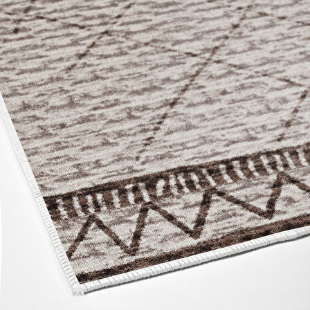 Dekoreko Kaymaz Taban Djt Mutfak Halısı Star Pamuk İskandinav F5081