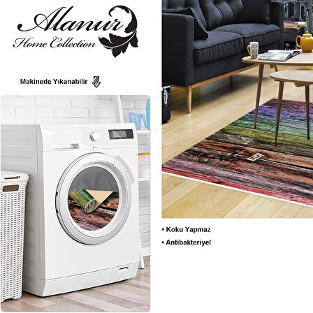 Dekoreko Kaymaz Taban Djt Salon Halısı Yıldız Deri Modern Mu136