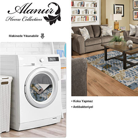 Dekoreko Kaymaz Taban Djt Salon Halısı Trend Modern M5015