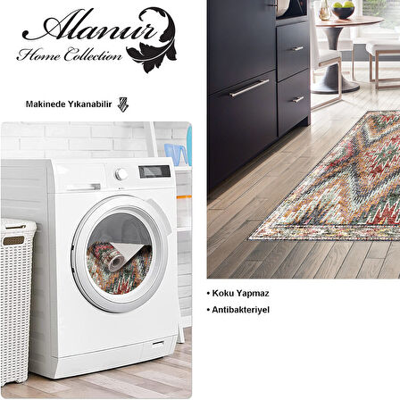 Dekoreko Kaymaz Taban Djt Mutfak Halısı Trend İskandinav F5003