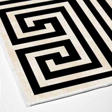 Dekoreko Kaymaz Taban Djt Salon Halısı Star Pamuk Modern 658M