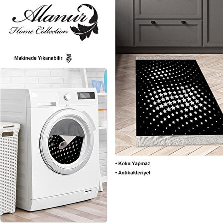 Dekoreko Kaymaz Taban Djt Mutfak Halısı Trend Saçaklı Modern 723