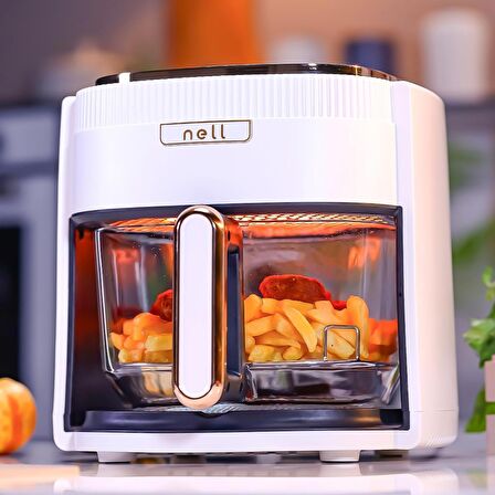 Nell Healthy Glass 4.2 lt Yağsız Airfryer Siyah - Gri