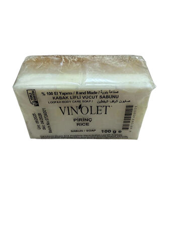 Doğal Kabak Lifli Sabun Pirinç Özlü 100 Gr