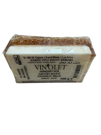 Doğal Kabak Lifli Sabun Hindistan Cevizi Sütü Özlü 100 Gr