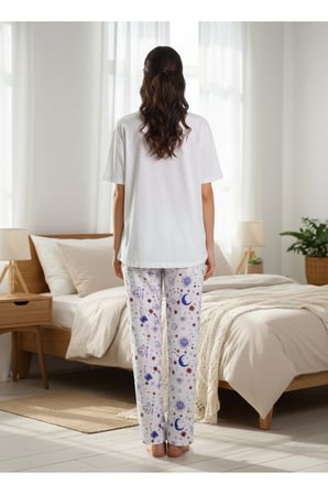 Laperissa Kadın Pijama Takımı Bej Mevsimlik Alt Üst Pijama Seti