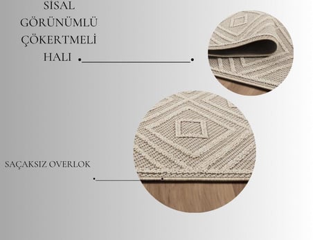 İskandinav Tasarım Karo Desenli Gri Halı Salon Halısı, Mutfak Halısı, Yolluk, Paspas,Dış Mekan Halısı