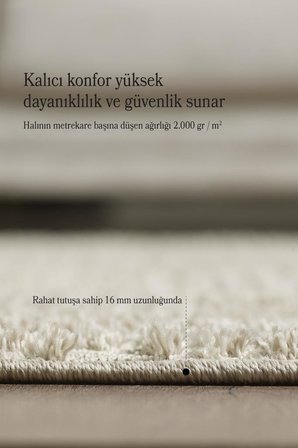 İskandinav Dokuma Bukleli Bej Jüt Taban Halı Salon Mutfak Koridor Yolluk Modern Halı