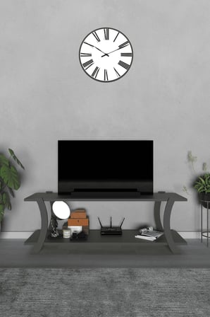 Liva Modern TV Sehpası – Çift Katlı Fonksiyonel Televizyon Ünitesi