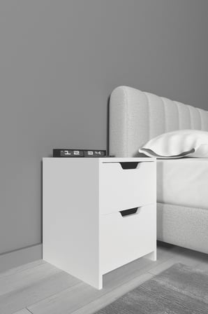 Niva 2 Çekmeceli Modern Komodin – Yatak Odası Başucu Sehpası