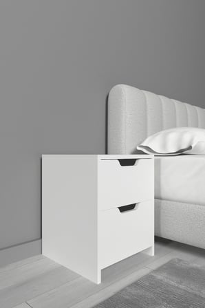 Niva 2 Çekmeceli Modern Komodin – Yatak Odası Başucu Sehpası