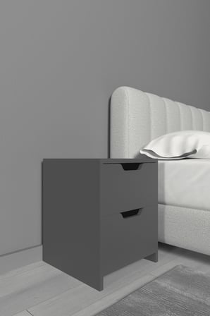 Niva 2 Çekmeceli Modern Komodin – Yatak Odası Başucu Sehpası