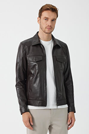 Foley Kahverengi Deri Mont