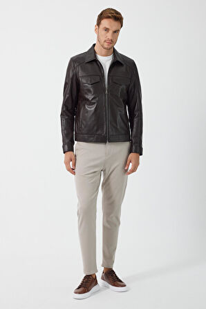 Foley Kahverengi Deri Mont