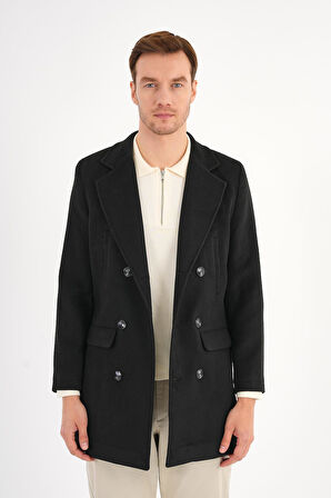 Regal Siyah Kruvaze Erkek Kaban 