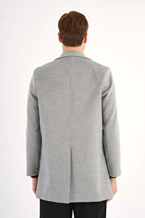 Regal Gri Kruvaze Erkek Kaban 