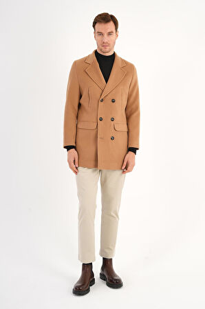 Regal Camel Kruvaze Erkek Kaban 