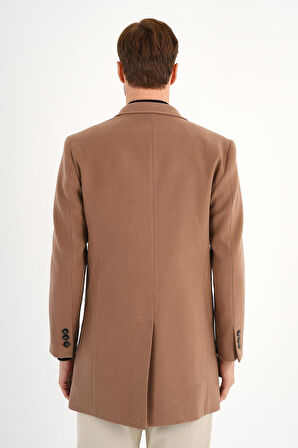 Chill Bej Erkek Kaşe Kaban