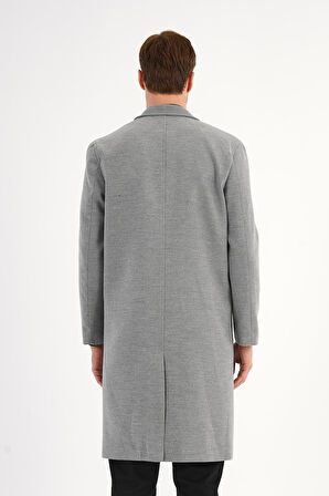 Nordic Gri Erkek Kaşe Kaban 