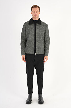 Luncio Antrasit Kürklü Mont 