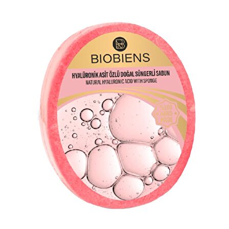 BioBiens Hyalüronik Asit Özlü Doğal Süngerli Sabun 135gr