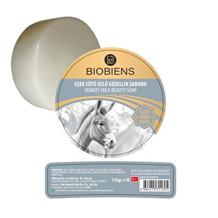 BİOBİENS EŞEK SÜTÜ ÖZLÜ GÜZELLİK SABUNU 135 GR