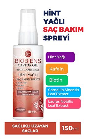 Biobiens Hint Yağlı Saç Bakım Spreyi 150 ml