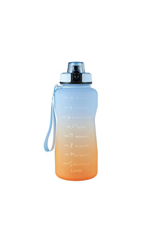 Lumin Flask Su Matarası 1,5 Litre Motivasyon Matarası Bpa Free Su Şişesi Suluk Water Bottle
