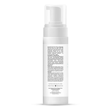 İdea Derma Salisilik Asit Yüz Yıkama Köpüğü 200 ml