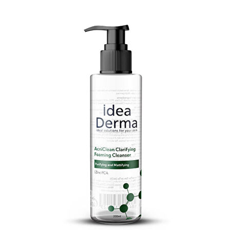 İdea Derma AcniClean Clarifying Foaming Cleanser 200 ml