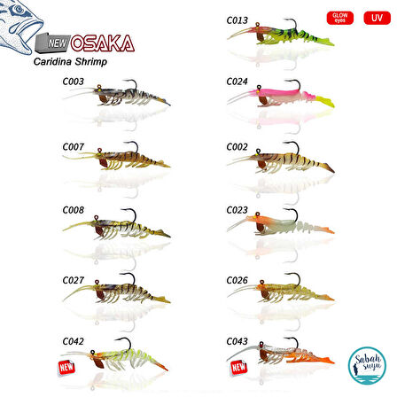 Osaka Caridina Shrimp TPE Yumuşak Karides 7.62cm 6.5gr C026