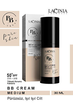 Lacinia BB Cream Medium 30Ml 50 SPF