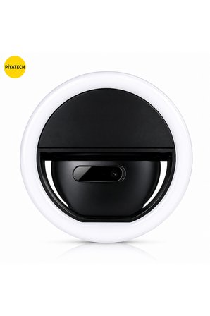 RK-12 Telefon Uyumlu Taşınabilir Şarj Edilebilir Selfie Ring Light Mandal Tipi Yuvarlak Fotoğraf Ve Video Işığı