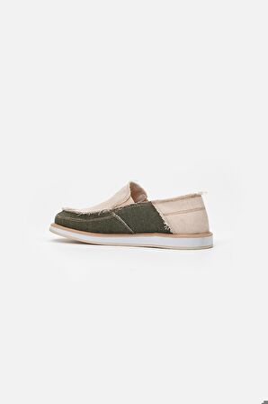 1331 VANEDA LINEN ESPADRIL KETEN ERKEK AYAKKABI BEJ/HAKI 