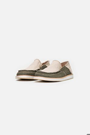 1331 VANEDA LINEN ESPADRIL KETEN ERKEK AYAKKABI BEJ/HAKI 