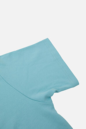 OVERSIZED FIT VANEDA LOGO BASIC TSHIRT YESIL 