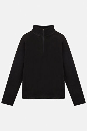 Urbanwild Polar Yarım Fermuarlı Siyah  