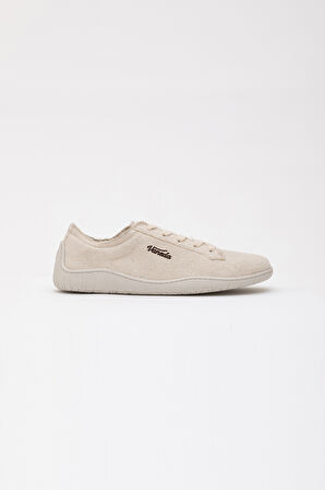 1383 V-Barefoot Comfort Keten Kadın Ayakkabı Bej